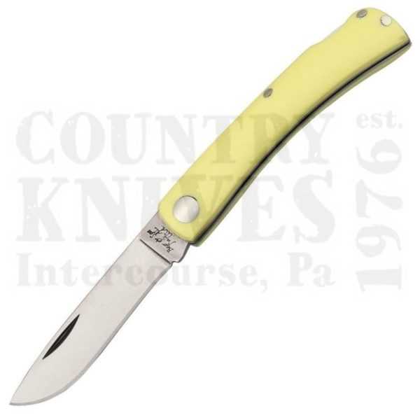 Buy Bear & Son  BC337L 3½" Locking Farm Hand - Yellow G-10 at Country Knives.