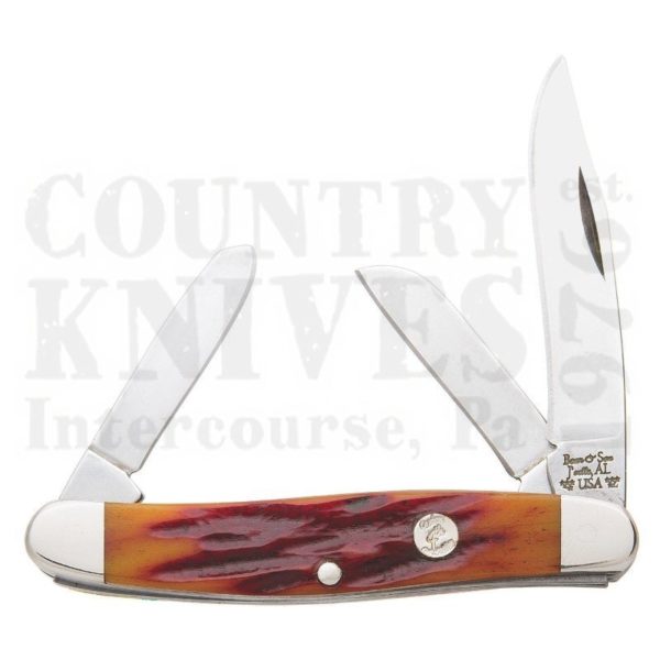 Buy Bear & Son  BCRSB18 Midsize Stockman - Red Stag Bone at Country Knives.