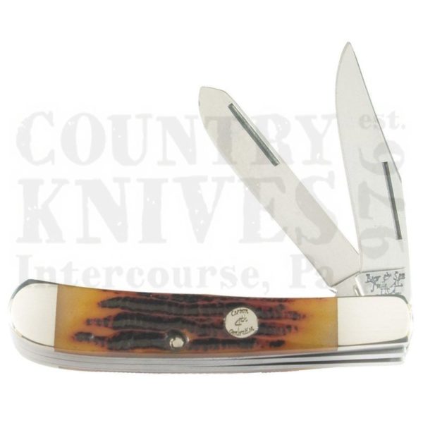 Buy Bear & Son  BCRSB54-1-2 Little Trapper - Red Stag Bone at Country Knives.