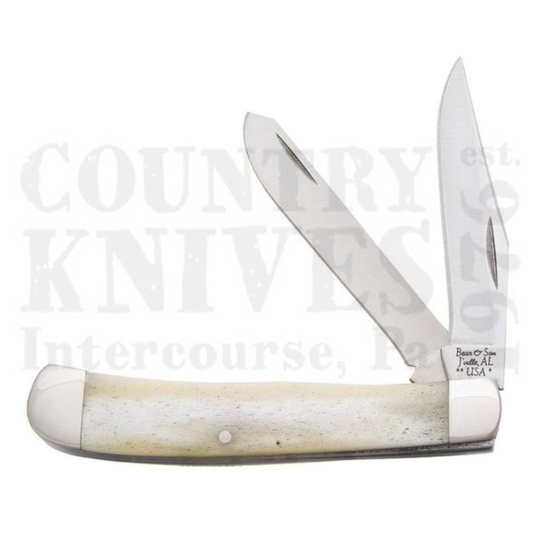 Buy Bear & Son  BWSB54 Trapper - White Smooth Bone at Country Knives.
