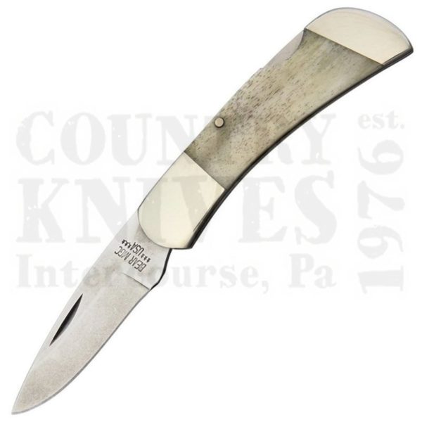 Buy Bear & Son  BWSB61 Drop Point Lockback - White Smooth Bone at Country Knives.
