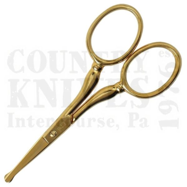 Buy Dreiturm  DT-345635 3½" Nose & Ear Hair Scissors - Gold / Straight at Country Knives.