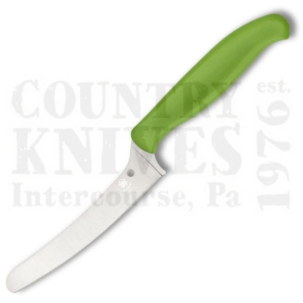 Buy Spyderco Spyderco Culinary K13PGN Blunt Tip Z-Cut - PlainEdge / Green at Country Knives.