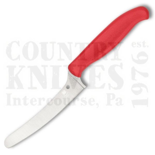 Buy Spyderco Spyderco Culinary K13PRD Blunt Tip Z-Cut - PlainEdge / Red at Country Knives.