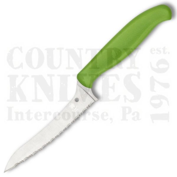 Buy Spyderco Spyderco Culinary K14SGN Pointed Tip Z-Cut - SpyderEdge / Green at Country Knives.