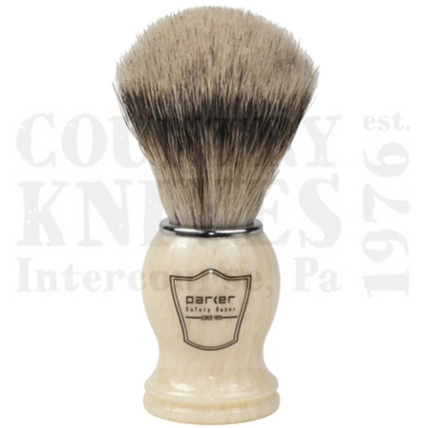 Buy Parker  PRIHST Shaving Brush - Ivory / Silver Tip at Country Knives.