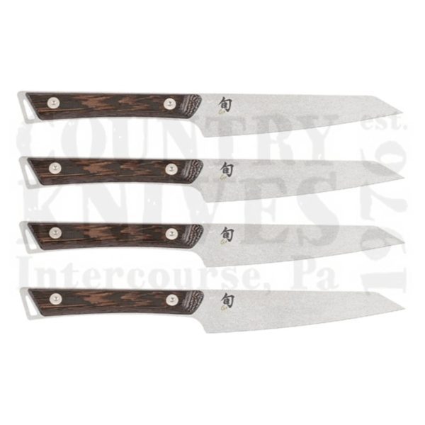 Buy Kai  KSWTS0430 Four Piece Steak Knife Set - Shun Kanso at Country Knives.