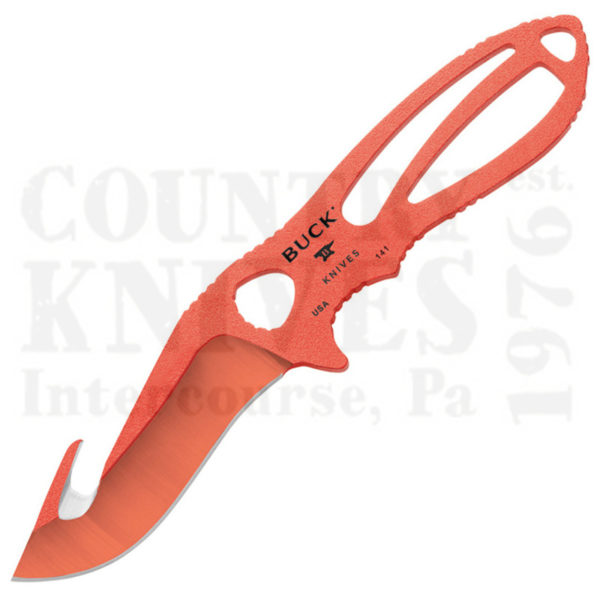 Buy Buck  BU141ORG PakLite Large Skinner Guthook - Blaze Orange Cerakote at Country Knives.