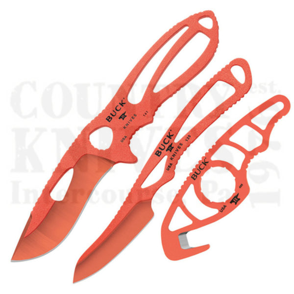 Buy Buck  BU141ORSVP PakLite Field Master - 3PC. / Orange / Black Corudra at Country Knives.