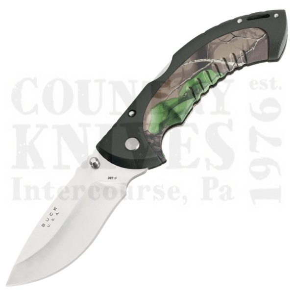 Buy Buck  BU397CM Omni Folding Hunter - Large Drop Point / Camo at Country Knives.