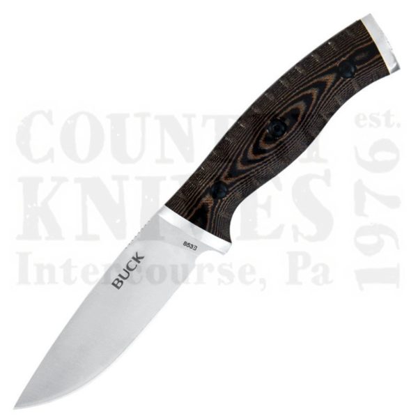 Buy Buck  BU853BRS Small Selkirk - 420HC / Brown & Black Micarta at Country Knives.