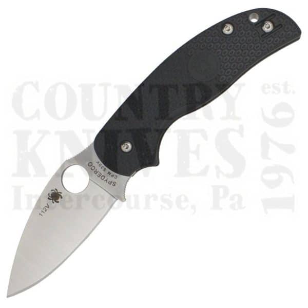 Buy Spyderco  C123PBK Sage 5 Lightweight - Black FRN / PlainEdge at Country Knives.