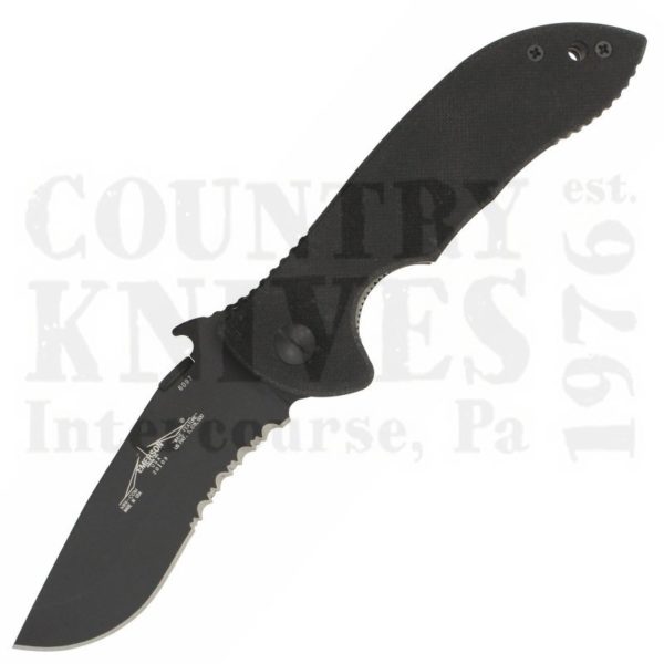 Buy Emerson  MCOMM-BTS Mini Commander - Black-T / Serrated at Country Knives.