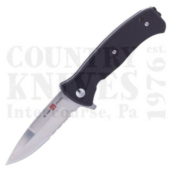Buy Al Mar  AMK2201 Mini SERE 2020 - D-2 / Combo / Black G-10 at Country Knives.