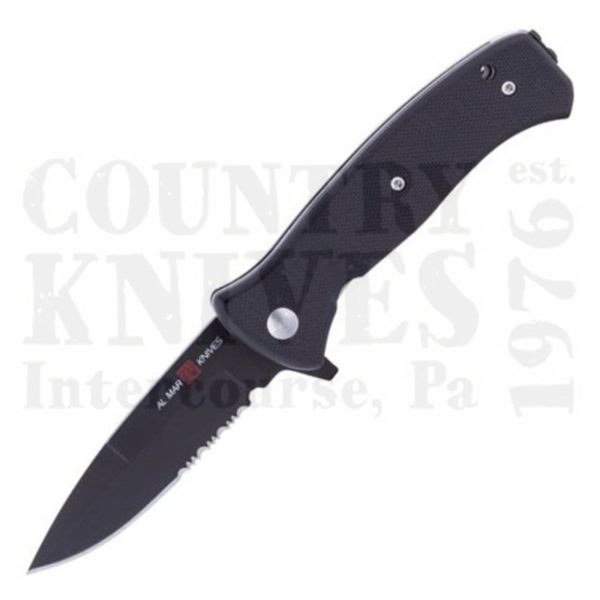 Buy Al Mar  AMK2205 Mini SERE 2020 - TiN D-2 / Combo / Black G-10 at Country Knives.