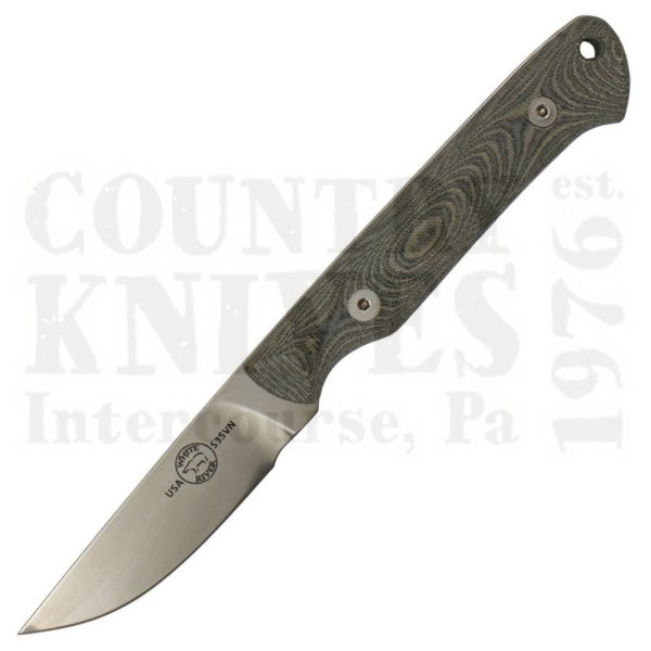 Buy White River Knife & Tool  WRSG-LBO Small Game - S35VN / Olive Drab & Black Linen Micarta at Country Knives.