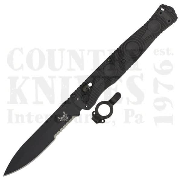 Buy Benchmade  BM391SBK SOCP Folder - Black CF-Elite / ComboEdge at Country Knives.