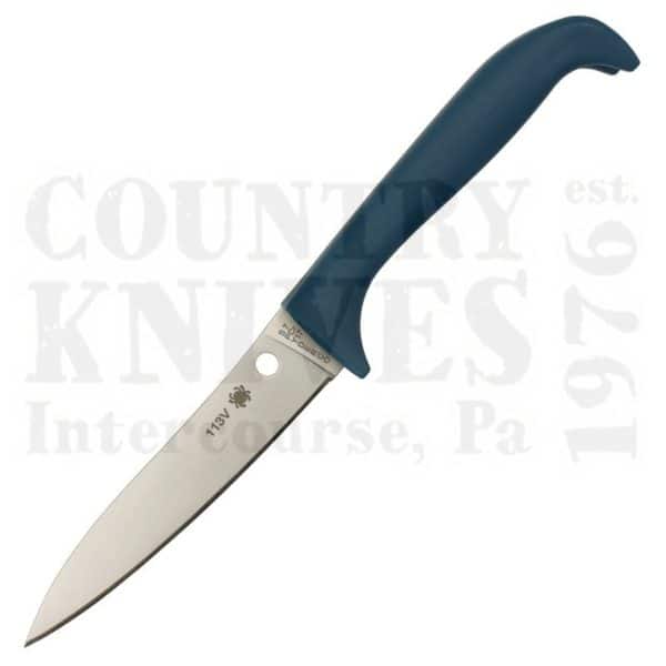 Buy Spyderco Spyderco Culinary K20PBL Counter Puppy - PlainEdge / Blue at Country Knives.