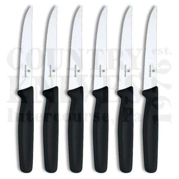 Buy Victorinox Forschner 47650 Six Piece Steak Knife Set - Pointed at Country Knives.