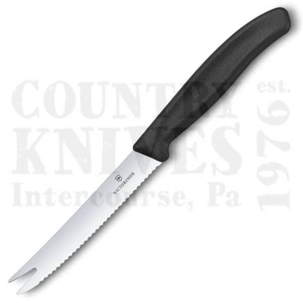 Buy Victorinox Victorinox Kitchen and Butcher 6.7863 4⅛" Tomato Knife - Black at Country Knives.