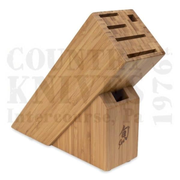 Buy Kai  KDM0845 6 Slot Block - Bamboo at Country Knives.