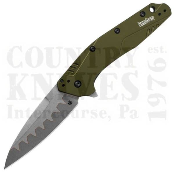 Buy Kershaw  K1812OLCB Dividend - D2 Composite / Olive Aluminum at Country Knives.