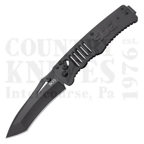 Buy SOG  SOGTG1002 Targa - Black / Straight Edge at Country Knives.