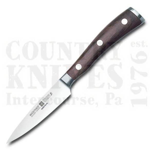 Buy Wüsthof-Trident  WT4986-9 3½" Paring Knife - Ikon Blackwood at Country Knives.