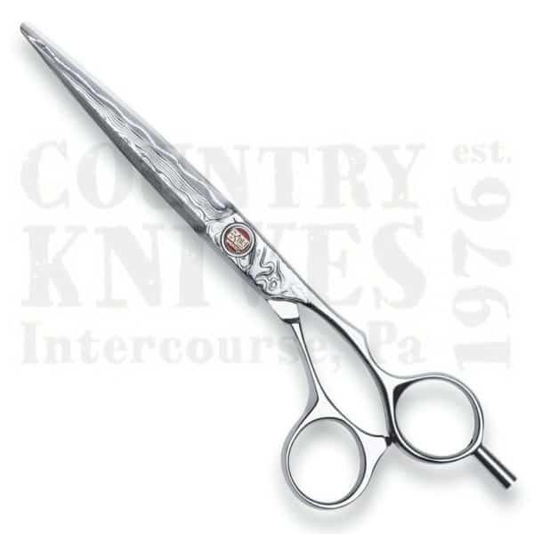 Buy Kasho  KAD65OS 6.5" Hair Shears - Damascus Series / Offset at Country Knives.