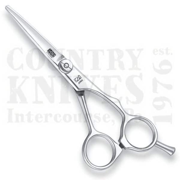 Buy Kasho  KGR55OS 5.5" Hair Shears - Green Series / Semi-Offset at Country Knives.