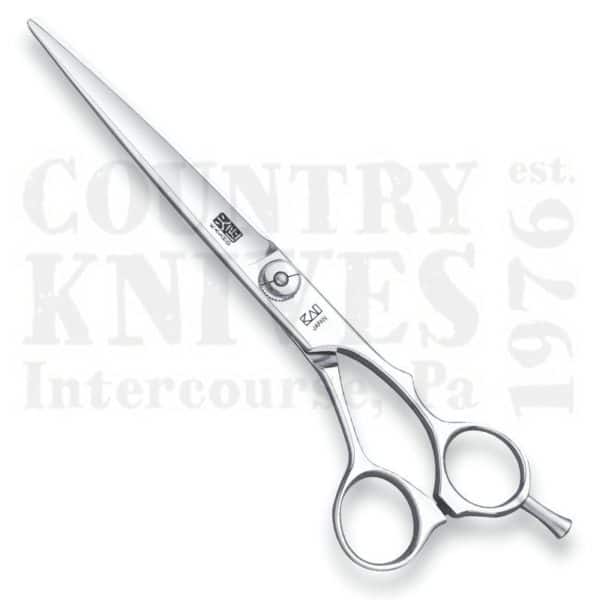 Buy Kasho  KGR70OS 7" Hair Shears - Green Series / Semi-Offset at Country Knives.