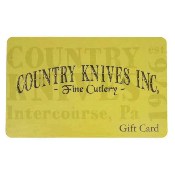Buy Country Knives  CKGC25 Gift Card - $25 at Country Knives.