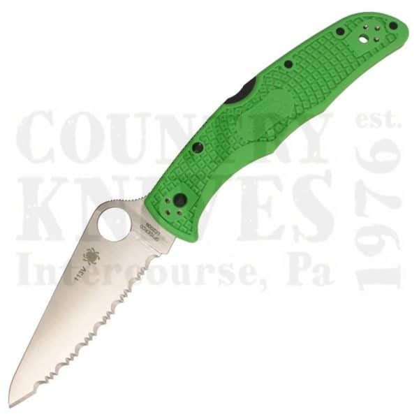 Buy Spyderco  C91FSGR2 Pacific Salt 2 - GREEN FRN / SpyderEdge / LC200N at Country Knives.