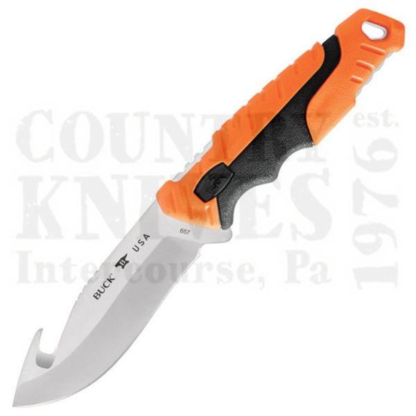 Buy Buck  BU657ORG Pursuit Pro Orange - S35VN / Guthook at Country Knives.