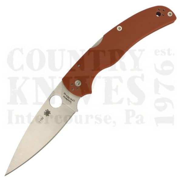 Buy Spyderco  C244GPBORE Native Chief - Burnt Orange G-10 / CPM REX 45 at Country Knives.
