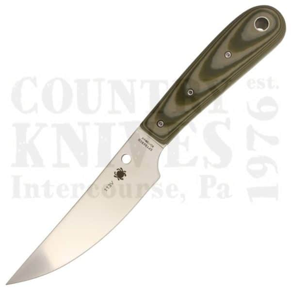 Buy Spyderco  FB46GPOD Bow River - Olive Drab & Tan G-10 at Country Knives.