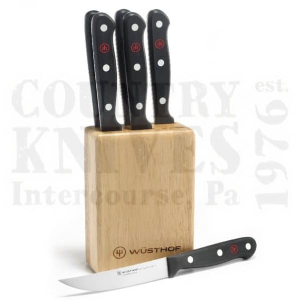 Buy Wüsthof-Trident  WT8305 Six Piece Steak Knife Set - with Block at Country Knives.