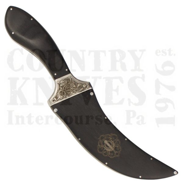 Buy Khalsa  KH-SBPE Sikh Kirpan - Compact / Black Pakkawood / Engraved at Country Knives.