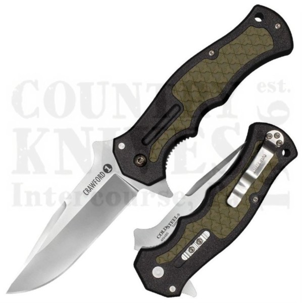 Buy Cold Steel  20MWC Crawford 1 - Black GRN with OD Green Kraton at Country Knives.
