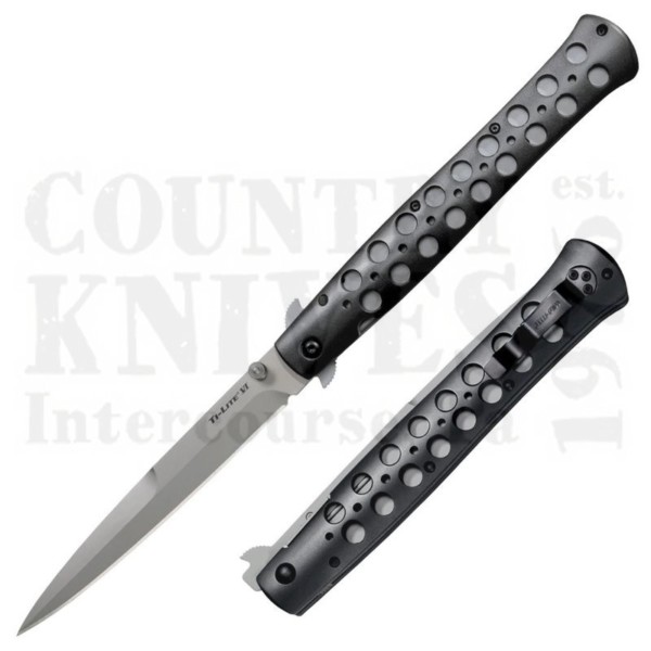 Buy Cold Steel  26B6 6" Ti-Lite - S35VN / Black Aluminum at Country Knives.