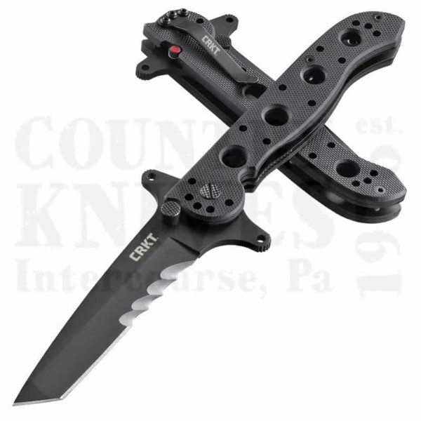 Buy CRKT  CRM16-13SFG Black G-10 - Tanto / Veff Combination Edge at Country Knives.