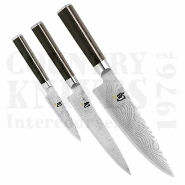 Buy Kai  KDMS300 Three Piece Chef's Knife Set - Shun Classic at Country Knives.