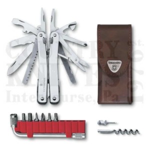 Victorinox | Victorinox Swiss Army Knives3.0235.LSwissTool Spirit Plus – Tool Kit with Leather Pouch