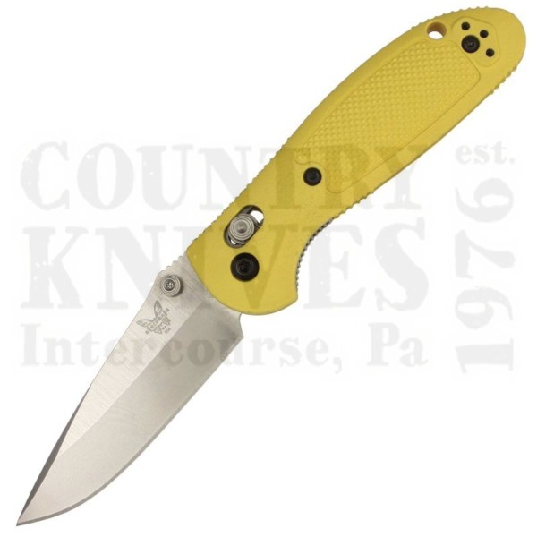 Buy Benchmade  BM556YEL-S30V Mini-Griptilian - Yellow / Plain Edge at Country Knives.