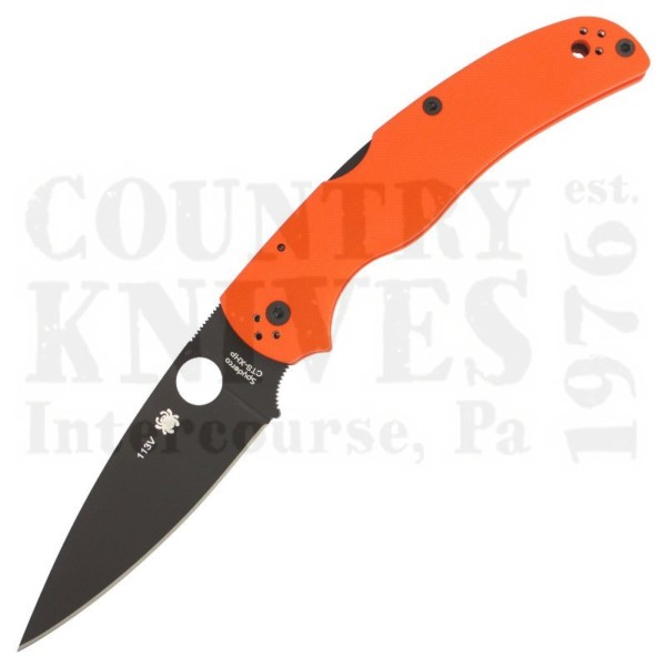 Buy Spyderco  C244GPORBK Native Chief - W-DLC / Orange G-10 / CTS XHP at Country Knives.