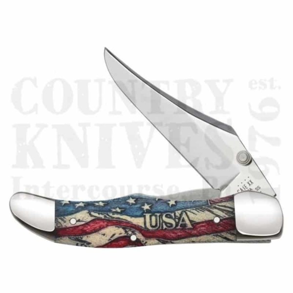 Buy Case  CA36035 Mid-Folding Hunter - Vintage Flag at Country Knives.