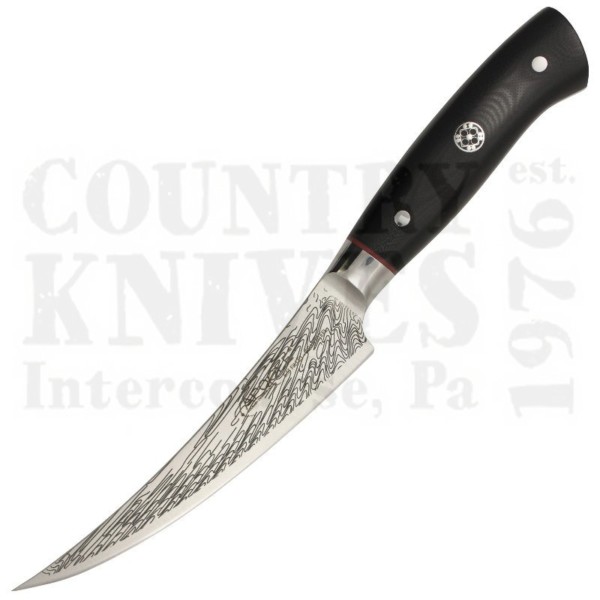 Buy Apogee Culinary Designs  DRST-FILE-0550 5½" Curved Boning Fillet Knife - Storm / Black G-10 at Country Knives.
