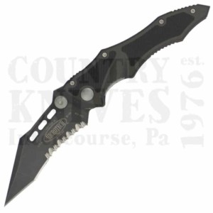Microtech300105Vector – Black / Serrated