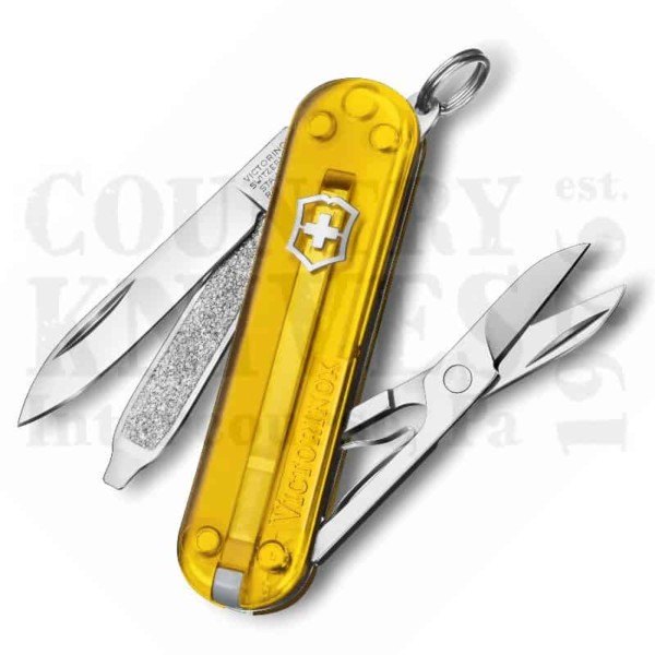Buy Victorinox Victorinox Swiss Army Knives 0.6223.T81G Classic SD - Tuscan Sun  at Country Knives.