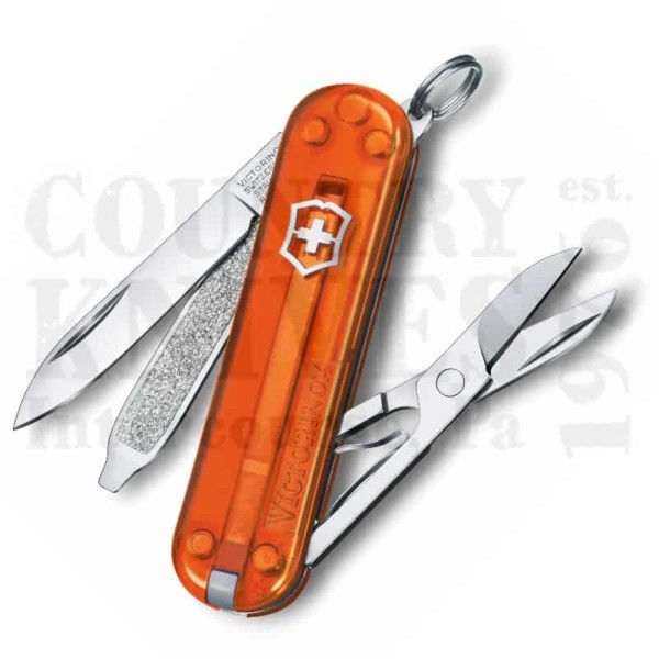 Buy Victorinox Victorinox Swiss Army Knives 0.6223.T82G Classic SD - Fire Opal  at Country Knives.